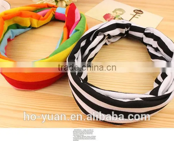 Hot Women Cotton Turban Twist Knot Head Wrap Headband Twisted Knotted Hair Band photo-2