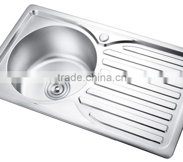 SC-108 Kitchenware With Drainer Heat Handmade Stainless Steel Sink Table photo-2