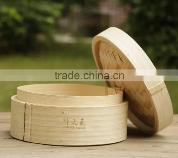 Top Grade Handmade Cooking Utensils Hot Stamped Kitchenware Bamboo Steamer photo-6