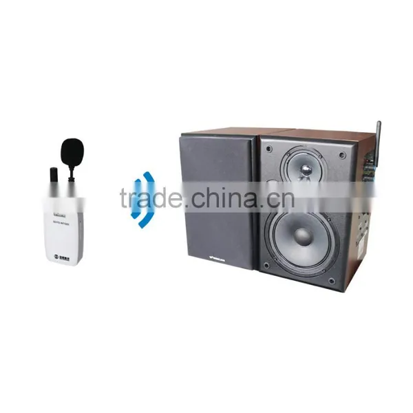 Professional TP-Wireless Microphone and Brown Speaker System for Conference Room,Church,Classroom,Teaching