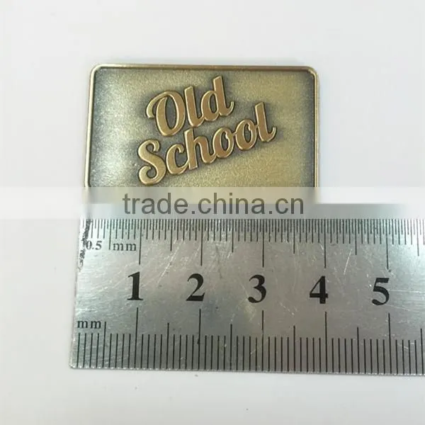 Supplier Embossed Metal Brand Logo Tag With 3m Sticker China Online Shopping photo-2