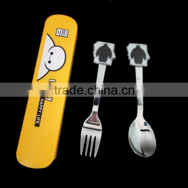 Cartoon Stainless Steel Cutlery Set With Unique Box photo-3