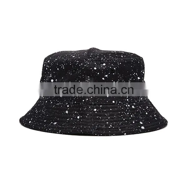 Fashion Accessory Headwear Cotton Twill Black Plain Snow Pattern Digital Printing Man Custom Bucket Hat Bulk Quality Choice photo-3