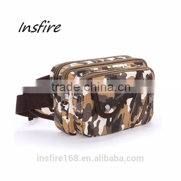 2016 Outdoor Waist Bag Fashionable Classical Canvas Waist Leg Bag photo-3