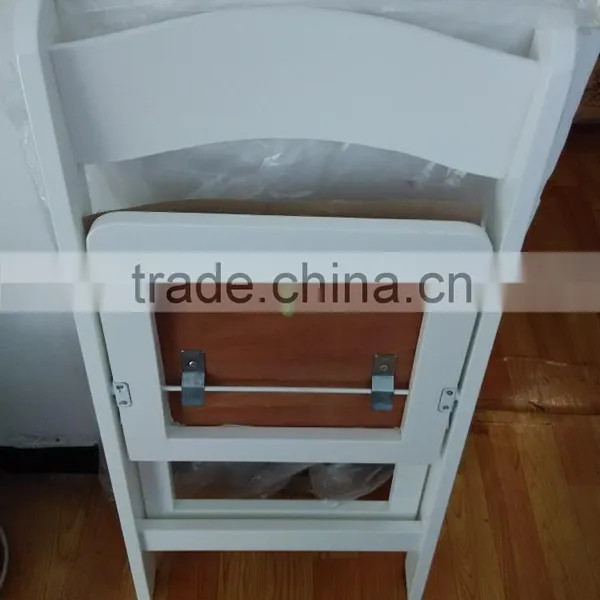 Outdoor Garden Padded White Folding Wedding Chair photo-2