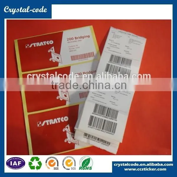 Eco-friendly SGS Cetificate Anti-curl Thermal Sticker Barcode 3 Layer Logistics Label photo-2
