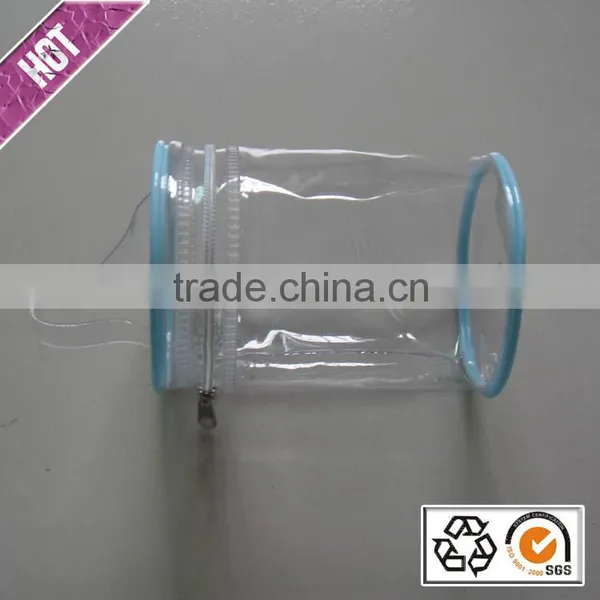 Chinese Factory Heat Pressing Clear Pvc Zipper Bag photo-4