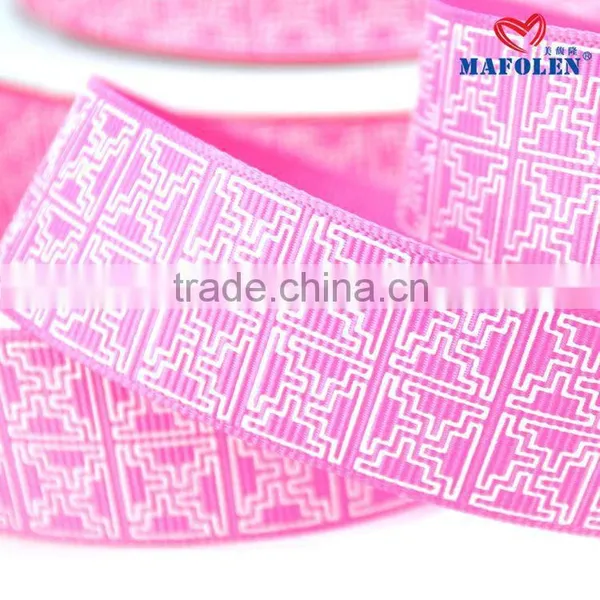 Christmas Decoration Make Flowers With Ribbon Pink Grosgrain for Wrapping photo-4