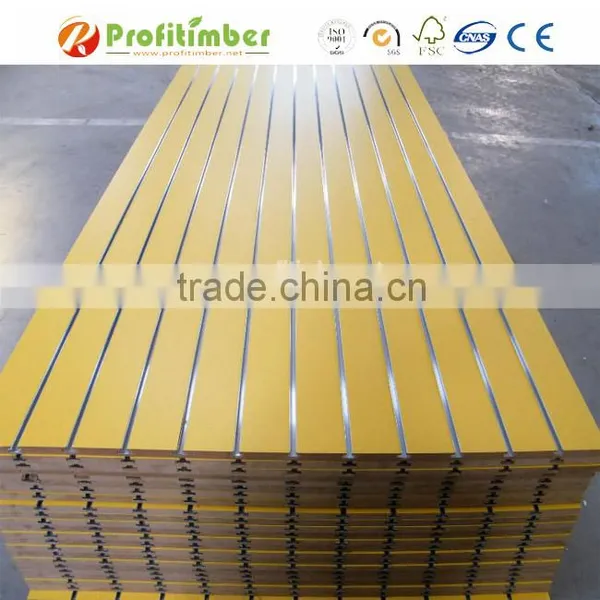 Glossy UV/PVC/Acrylic/Melamine MDF Slotted Board Panel for Slatwall Shelves photo-3