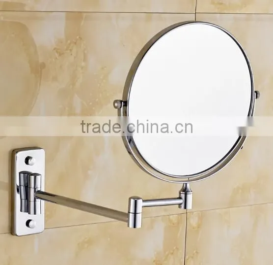 Double Side Adjustable Wall Mount Magnifying Makeup Mirror With Light Shaving Mirror photo-6