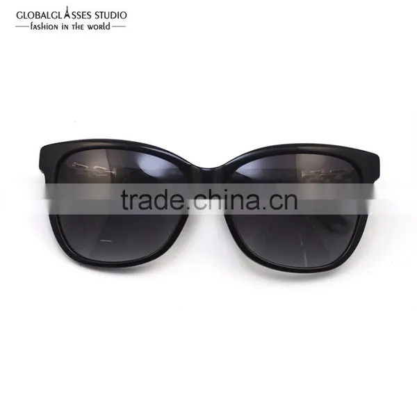 Sun Fashion Handmade Acetate Sunglasses Women Horn Rimmed Style Sunglasses With Shiny Bling Rhinestones 6602R photo-4