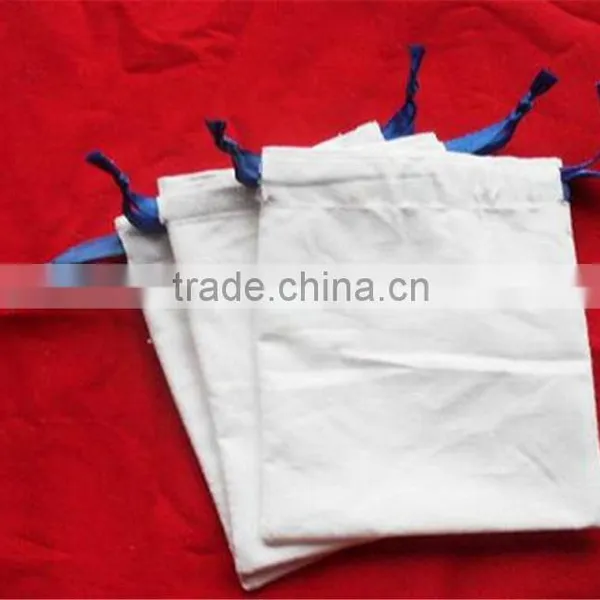 Small Muslin Custom Drawstring Bags photo-2