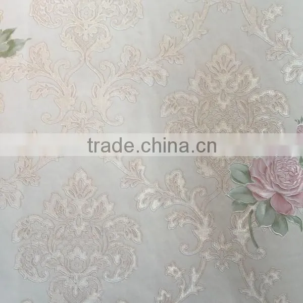 High Quality Beautiful Flower Thick Vinyl Wallpaper for Sale photo-5