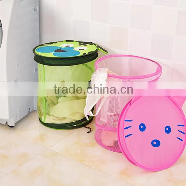 Mesh Pop-up Basket for With Cover for Laundry, Storage photo-2
