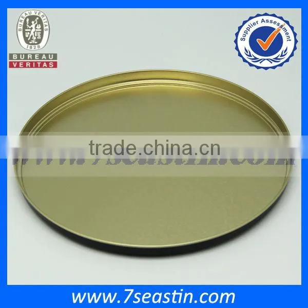 Elegant Black Round Shaped Empty Metal Tin Box For Chocolate Cookies Candy Packaging photo-5