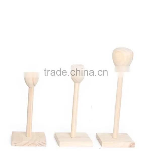 Wooden Hair Wig Stand for 1/3 1/4 1/6 BJD SD Dolls photo-3