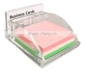 Custom Lucite Note Holder With Card Stand
