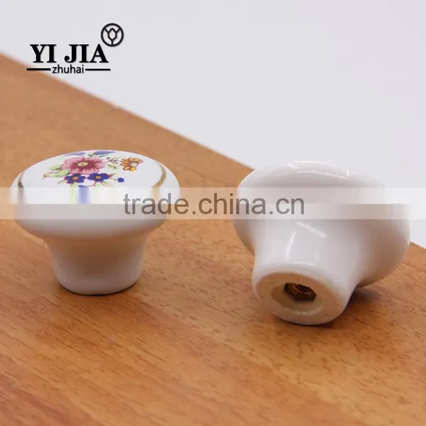 Bronze Brushed Zinc Alloy Furniture Ceramic Cabinet Drawer Handle Knobs photo-6