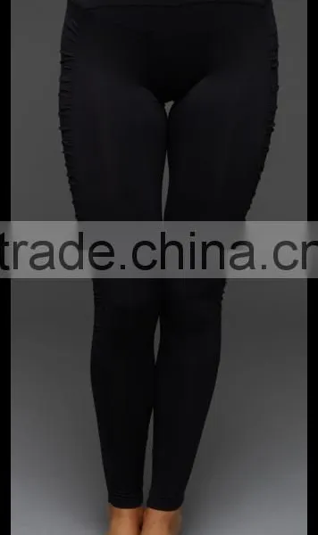 Kiteng Eye-catching and Multi-level Contrast Side Panel Detail Yoga Legging 2016 New Office In United States (USA)small Minimum photo-5