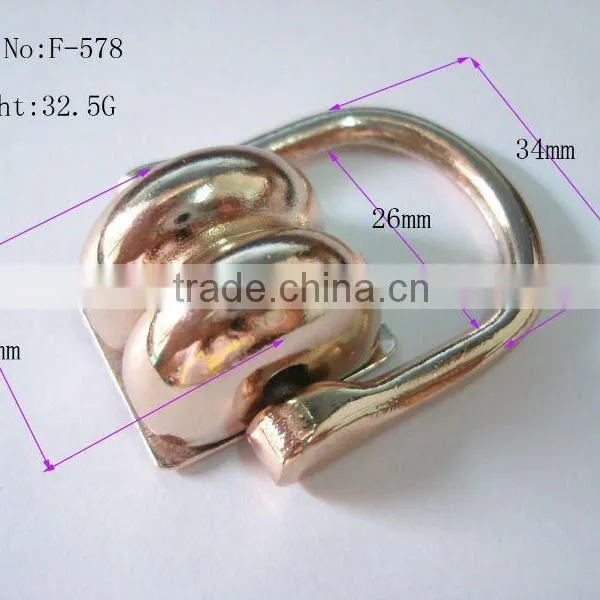 Fashion Metal Bag Lock /lady Bag Turn Lock/alloy Turn LockF-578 photo-4