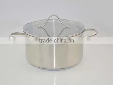 Popular Modern Kitchen Cabinet Item Tri-ply Cookware Set With Cast Stainless Steel Handle photo-4