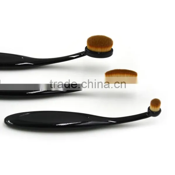 10pcs Set Oval Makeup Brush Cosmetic Foundation Cream Powder Blush Makeup Tool photo-6