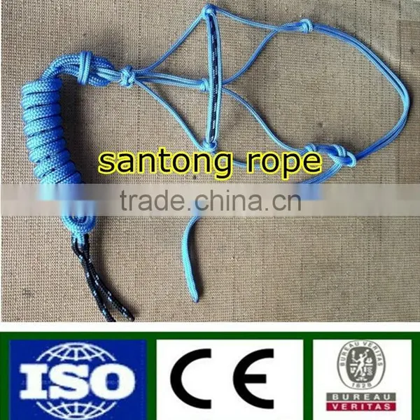 Nylon/pp Braided Rope Halter Horse Halter Lead Line photo-2