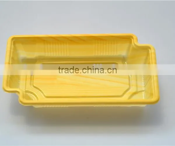 Yellow Disposable Plastic Food Container With Lid photo-2