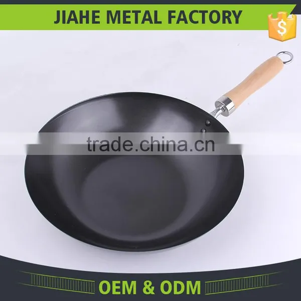 JiaHe Metal Factory Kitchen Utensils Cantonese Carbon Steel Wok photo-6