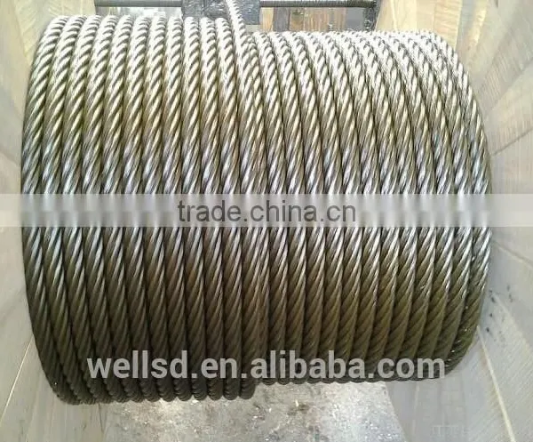7*7/ 1*7 /6x19+fc High Carbon Steel Wire Rope photo-3