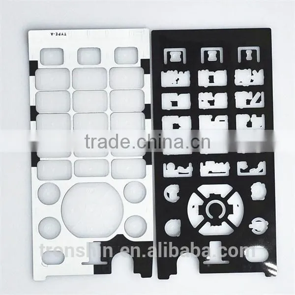 Waterproof Over-molding PET Sheet Silicon Rubber Keypad With Silkscreen Printing for Mobile Phone photo-4