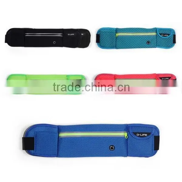 2016 Latest Outdoor Sports Running Waist Bag Fasion Design Anti-theft Running Waist Bag Running Belt For Sale photo-2