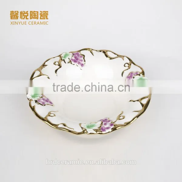High Quality Silvery Electroplate Dish Ceramic Material photo-2