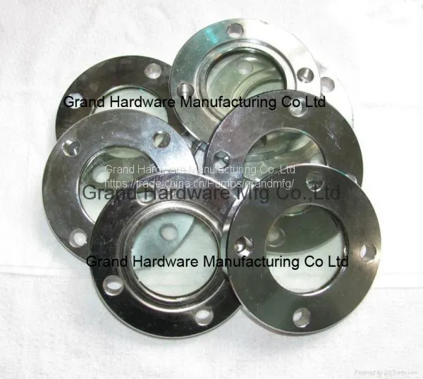 Steel Flange Fused Glass Oil Sight Glass Nickel Plated,easy to Mount on Equipment photo-2