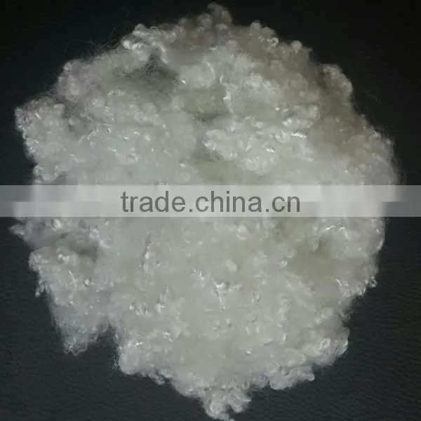 Hollow Conjugated Polyester Fiber 15D*51mm Siliconized Pattern Raw White for Filling photo-4