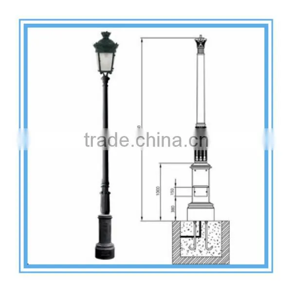 Galvanized Steel Decorative Street Lighting Pole,outdoor Lighting Poles photo-5