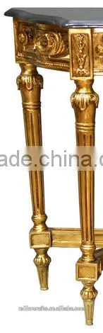 Classical European Style Marble Wood or Marble Top Antique Console Table photo-5
