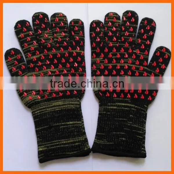 Anti Cut Extreme Heat Resistant BBQ Gloves 932F Silicone BBQ Grill Cooking Gloves Oven Mitts photo-6