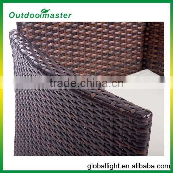 Outdoor Garden Wicker Rattan Furniture With Beige Cushion photo-4