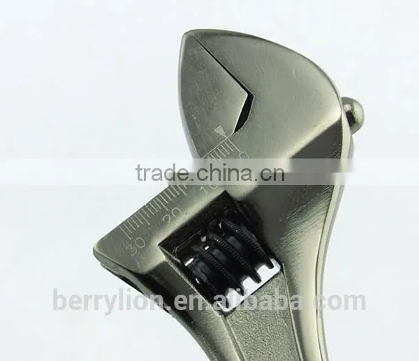 Berrylion 10" Nickel Alloy Black Adjustable Wrench Pearl Nickel Adjustable Wrench photo-5