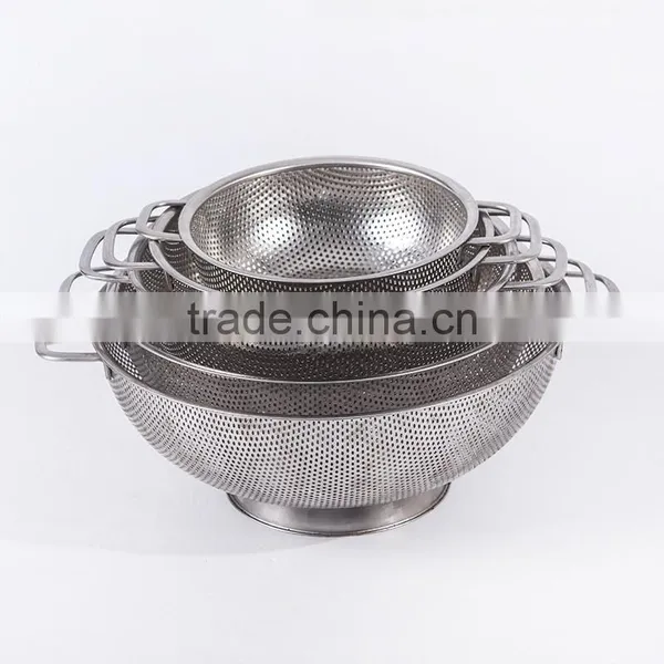 Wholesale Stainless Steel Colander Vegetable Basket photo-4