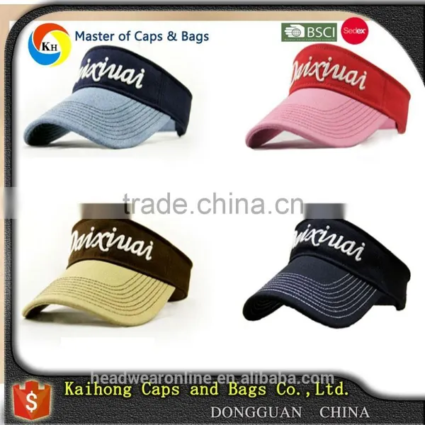 Custom Fashion Sun Visors With 3D Embroidery photo-2