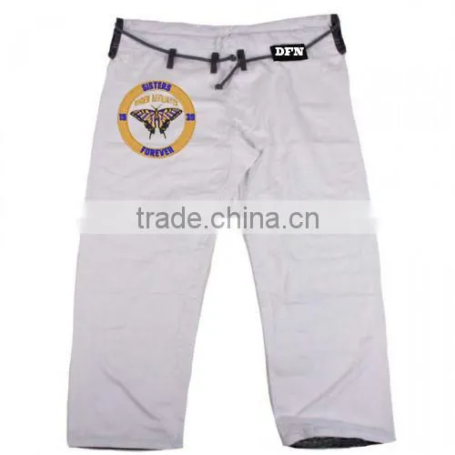 Pakistani Gi White Color Pearl Weave Top Quality BJJ Gi's Custom OEM photo-2