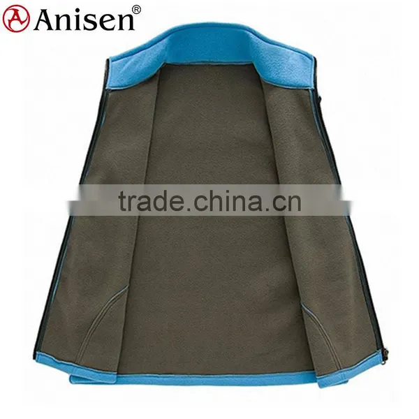 Oem Factory Wholesale Fleece Men Vest photo-3
