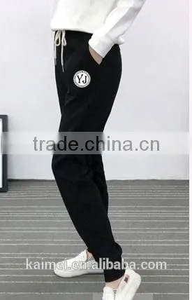 2017 Wholesale Oversize Life Gym Good Quality Comfortable Jogging Pants Woman CVC(60/40) photo-2