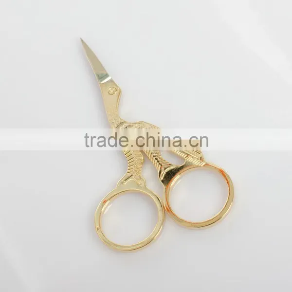 Mini Golden Crane Shape Stainless Steel Tailor Sewing Embroidery Scissorss photo-2