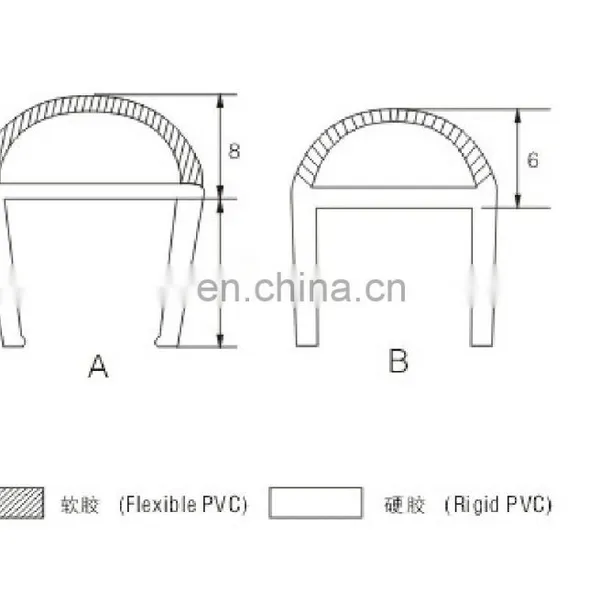 PVC Shower Door Wall Crashproof Seal for 6mm 8mm 10mm 15mm 18mm Glass photo-2