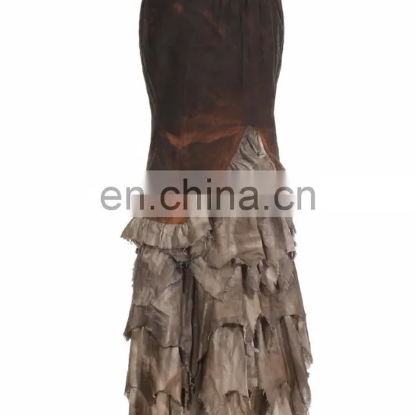 Steampunk Postapocalyptic Style Maxi Mermaid Skirt photo-2