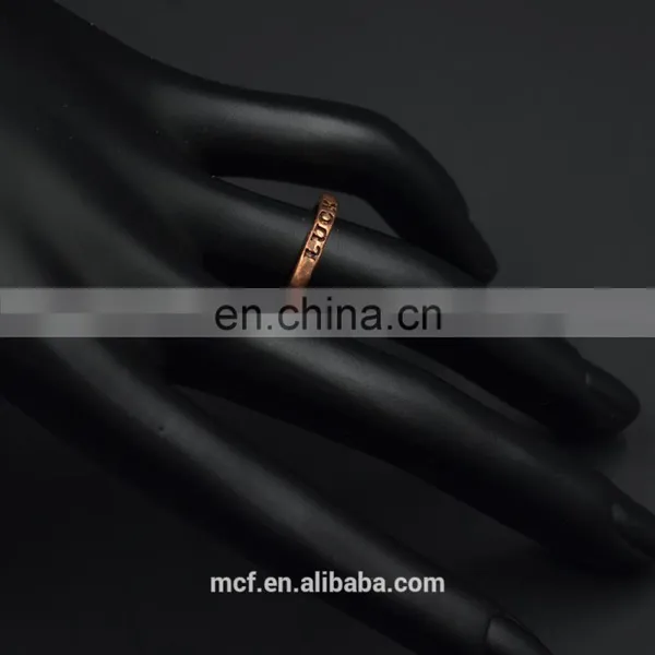 MCR-0046 Fashion Latest Gold Novel Lucky Stone Finger Ring photo-3