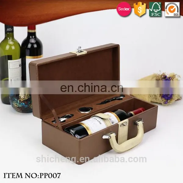 Champagne Glass Bottle Gift Box With Handle photo-2